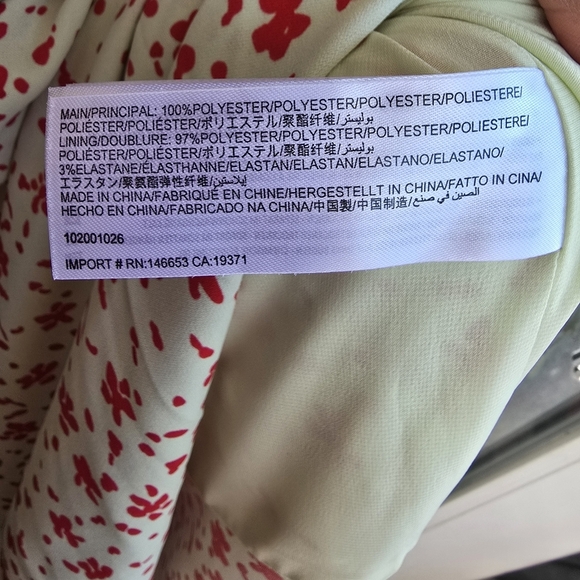 C/MEO Collective Red and Cream Puff Sleeve Sundress - Picture 11 of 16